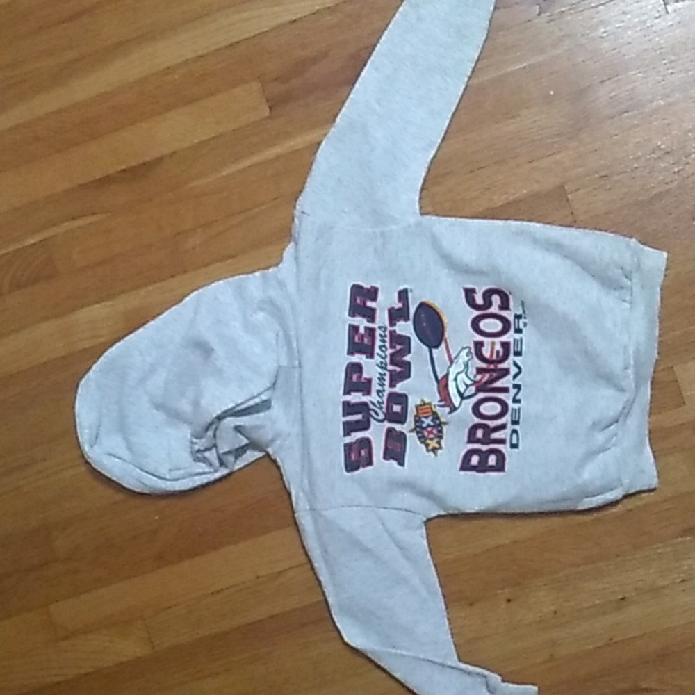 🏈 Denver Broncos Snap Front Hooded TODDLER  Sweatshirt Sz 3 Year VNPLVC